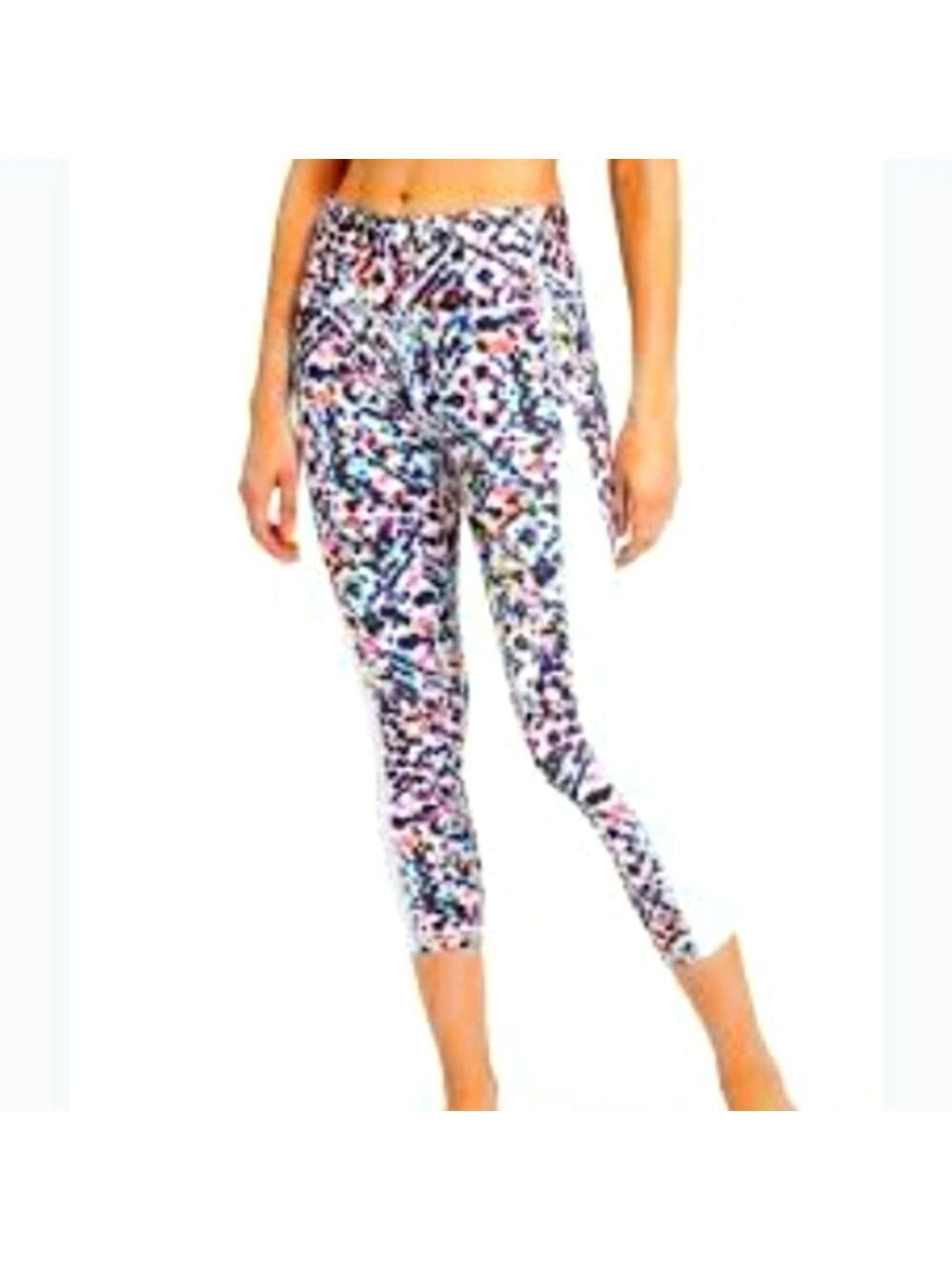 Athleta Women's Multicolor Athletic Yoga Leggings High Rise Size Medium